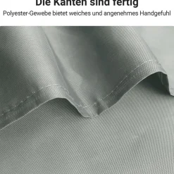 Lerores Duschvorhang 180x190cm Grau Wasserabweisend Antischimmel Polyester