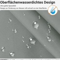 Lerores Duschvorhang 180x190cm Grau Wasserabweisend Antischimmel Polyester