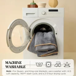 Lesure Wasserdichte Hundedecke Sherpa Fleece 100x80cm Grau, Waschbar & Wendbar