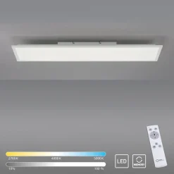 Leuchten Direkt 16534-16-O FLAT LED Deckenleuchte Weiss 100x25cm CCT dimmbar