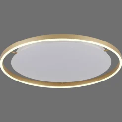 Leuchten Direkt 15392-60 RITUS LED Deckenleuchte Messing Matt rund 60cm