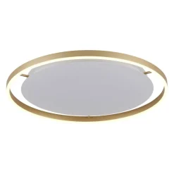 Leuchten Direkt 15392-60 RITUS LED Deckenleuchte Messing Matt rund 60cm
