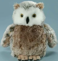 LEVUVU Eule braun-meliert-beige 18 cm