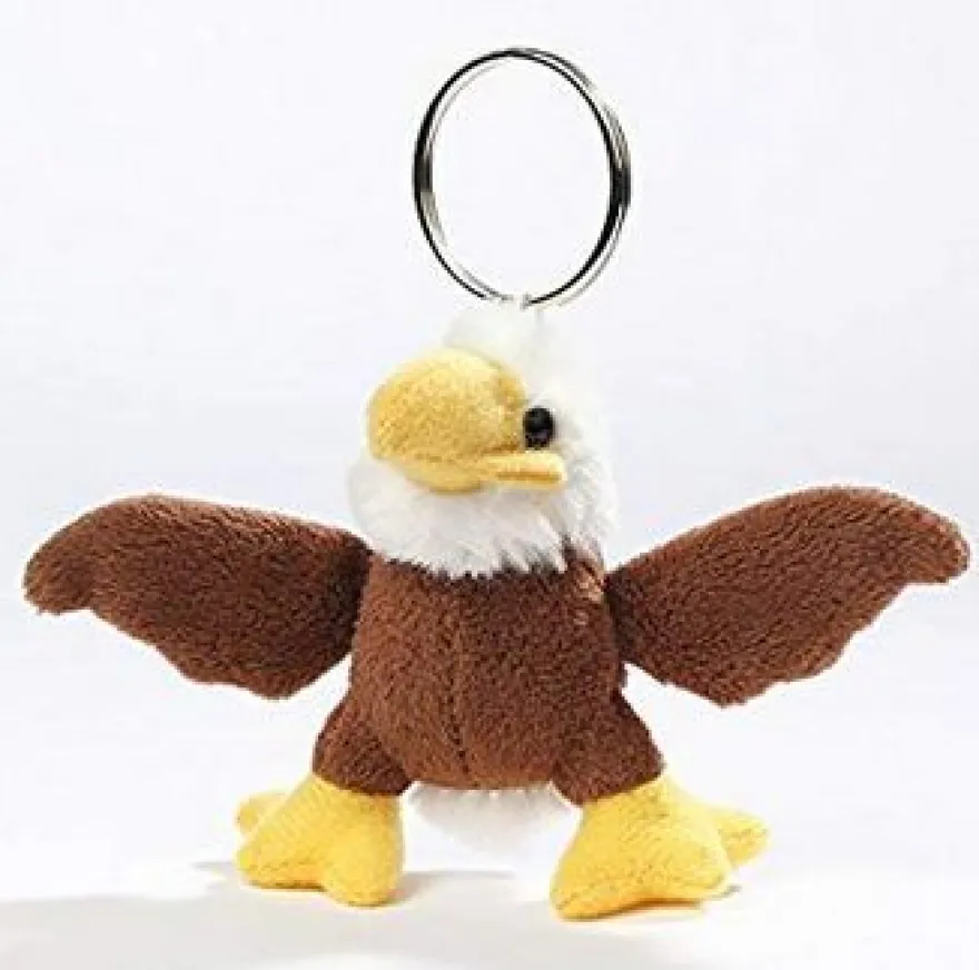 LEVUVU Schlüsselanhänger Weißkopf-Seeadler schwarz-weiß 8 cm