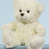 LEVUVU Sitzbär Teddybär cremeweiß 24 cm