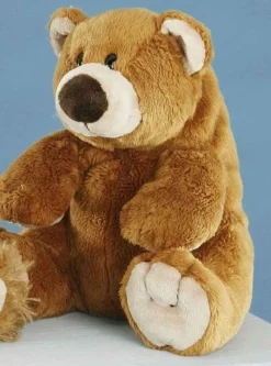 LEVUVU Sitzbär Teddybär mittelbraun 19 cm