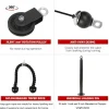 LFJ Fitness Latzug Kabelzug Unterarmtrainer Trizeps Seil Gewicht-Set