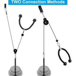 LFJ Fitness Latzug Kabelzug Unterarmtrainer Trizeps Seil Gewicht-Set