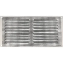 Lüftungsgitter Aluminium Silber Abluftgitter Insektenschutz Gitter