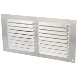 Lüftungsgitter Aluminium Silber Abluftgitter Insektenschutz Gitter