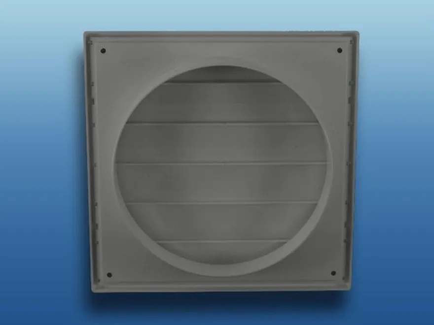 Lüftungsgitter MVJ mit Flansch mit beweglichen Lamellen