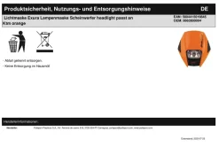 Lichtmaske Exura Lampenmaske Scheinwerfer headlight passt an Ktm orange