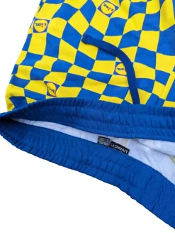 LiDL Livergy kurze Hose Sweatshorts Gelb Blau Freizeitshorts Shorts Lidl Kollektion