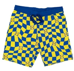 LiDL Livergy kurze Hose Sweatshorts Gelb Blau Freizeitshorts Shorts Lidl Kollektion
