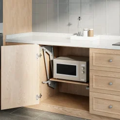 Lift, ausziehbares Einbau-Küchenregal 5-20kg 820x168x106mm MC-497 Maclean