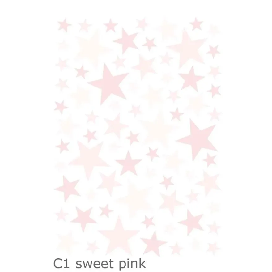 Lilipinso Wandsticker Basics gemischte Sterne, Farbe: aqua remix