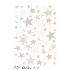 Lilipinso Wandsticker Basics gemischte Sterne, Farbe: aqua remix