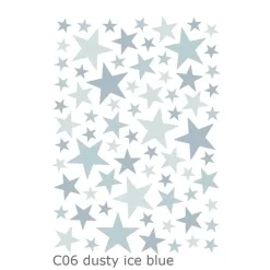 Lilipinso Wandsticker Basics gemischte Sterne, Farbe: aqua remix