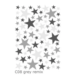 Lilipinso Wandsticker Basics gemischte Sterne, Farbe: aqua remix