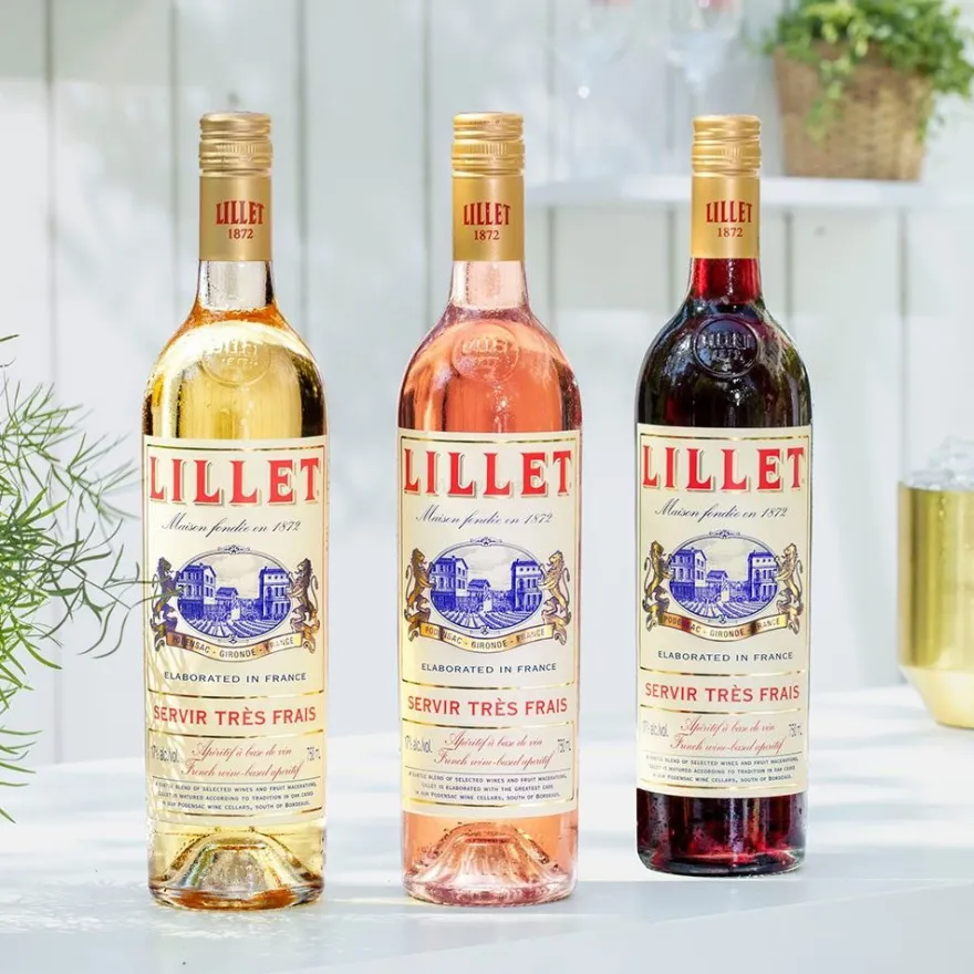 Lillet Geschenkset - Rose Aperitiv de France + 2 Schweppes Wild Berry 1L