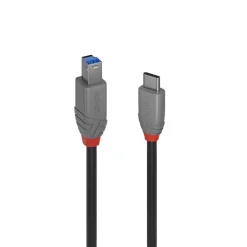 LINDY USB 3.2 Kabel Typ C/B Anthra Line 0,5m