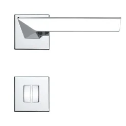 Linea Cali Trio Zincral Türdrücker Rosettengarnitur chrom Türgriff