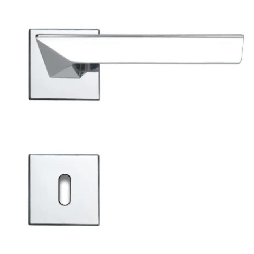 Linea Cali Trio Zincral Türdrücker Rosettengarnitur chrom Türgriff