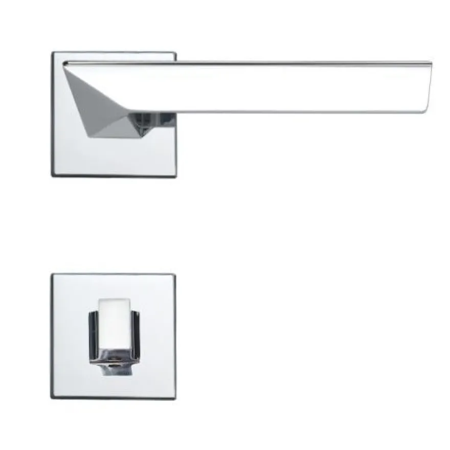 Linea Cali Trio Zincral Türdrücker Rosettengarnitur chrom Türgriff