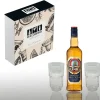 Linie Geschenkset - Linie Aquavit 0,7L 41,5% Vol. + 2 NEUE Linie Aquavit Gläser