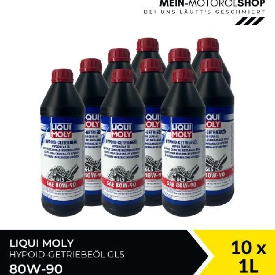 Liqui Moly Hypoid-Getriebeöl (GL5) SAE 80W-90 10x1 Liter