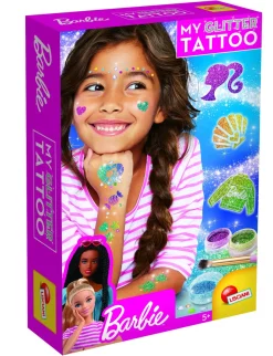 Lisciani 100958 Barbie Glitzer Tattoos My Glitter Tattoo Mädchen Kinder kreativ