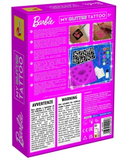 Lisciani 100958 Barbie Glitzer Tattoos My Glitter Tattoo Mädchen Kinder kreativ