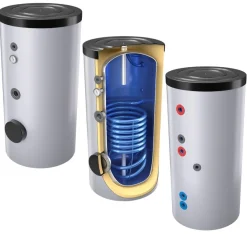 500 Liter Warmwasserspeicher mit 1 Wärmetauscher inkl. Isolierung und Versand