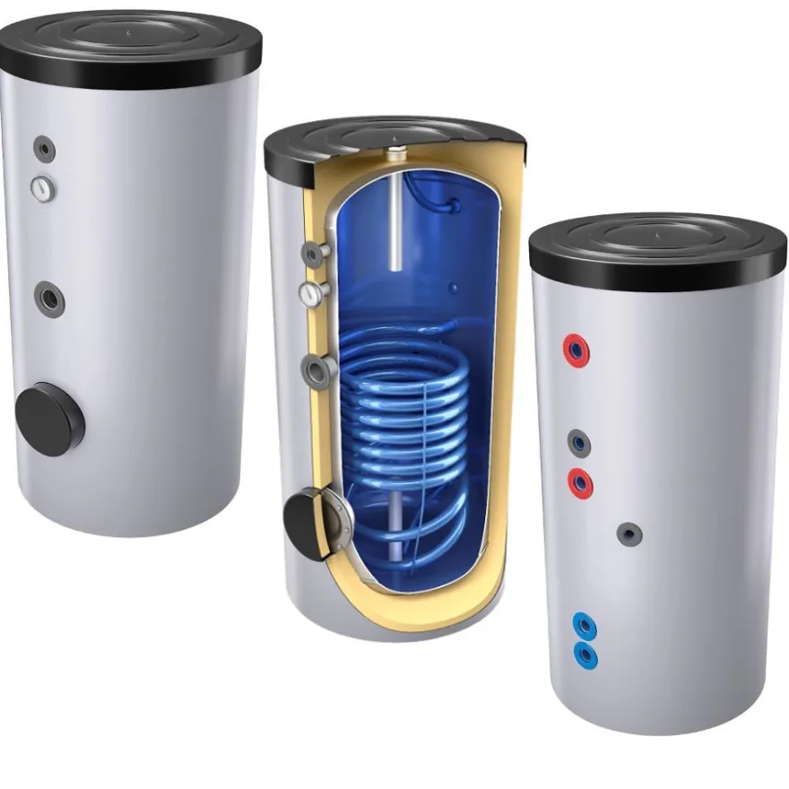 500 Liter Warmwasserspeicher mit 1 Wärmetauscher inkl. Isolierung und Versand