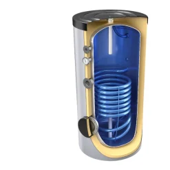 500 Liter Warmwasserspeicher mit 1 Wärmetauscher inkl. Isolierung und Versand