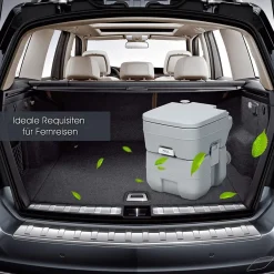 20L + 12L Campingtoilette abnehmbarem Abwassertank Campingklo tragbar Reisetoilette