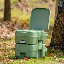20L + 12L Campingtoilette abnehmbarem Abwassertank Campingklo tragbar Reisetoilette