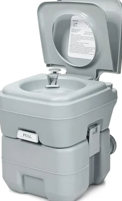 20L + 12L Campingtoilette abnehmbarem Abwassertank Campingklo tragbar Reisetoilette