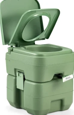 20L + 12L Campingtoilette abnehmbarem Abwassertank Campingklo tragbar Reisetoilette