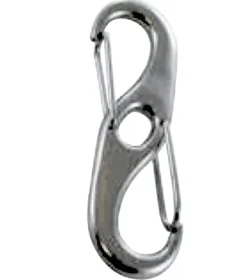 L`Ocean L´Ocean Doppelkarabinerhaken Edelstahl INOX A4-AISI 316 seewasser