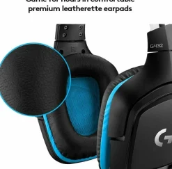 Logitech G432 Gaming-Headset, 7.1 Surround Sound, Kabel, PC/ Xbox One/ Nintendo