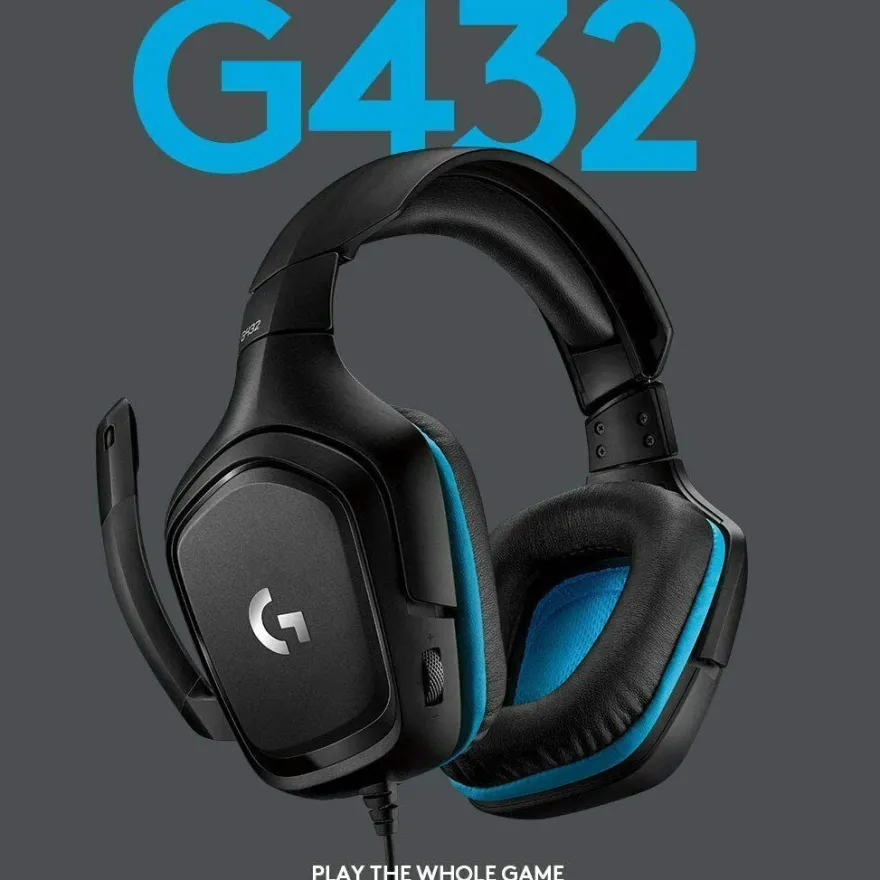 Logitech G432 Gaming-Headset, 7.1 Surround Sound, Kabel, PC/ Xbox One/ Nintendo