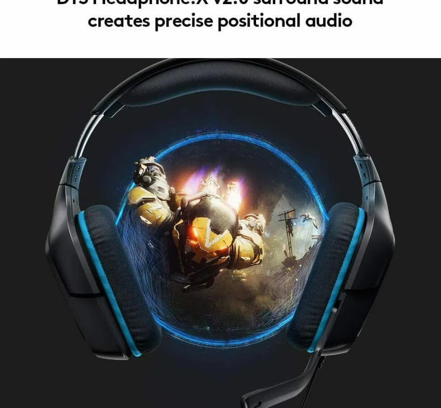 Logitech G432 Gaming-Headset, 7.1 Surround Sound, Kabel, PC/ Xbox One/ Nintendo
