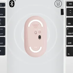Logitech M350 PEBBLE Wireless Maus Rosa