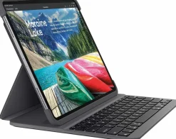 Logitech SLIM FOLIO PRO für iPad Pro 12.9 Zoll Tastatur-Case QWERTZ