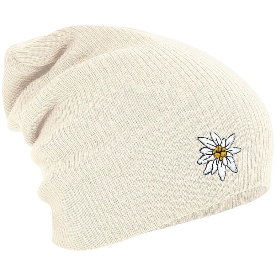 Longbeanie Slouch-Beanie Wintermütze Edelweiss 54822 weiß