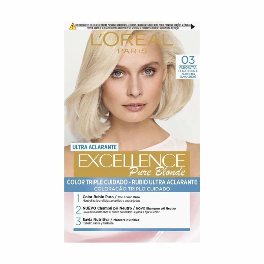 L'Oréal Professionnel Excellence Creme tinte #03 rubio ultra claro ceniza 192ml