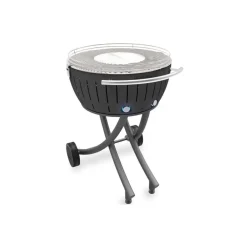 LotusGrill XXL (G600) Gartengrill 21,8kg, Anthrazitgrau mit USB Anschluss