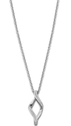 Lotus Style Damen Edelstahl Kette mit Strass Anhänger LS1908-1/1 Halskette