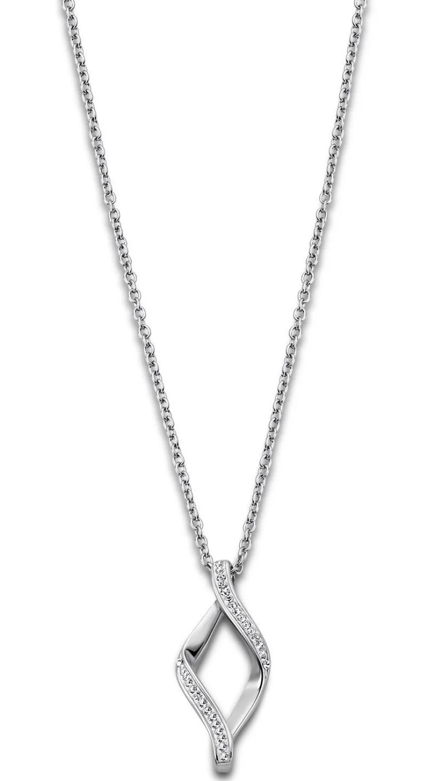 Lotus Style Damen Edelstahl Kette mit Strass Anhänger LS1908-1/1 Halskette